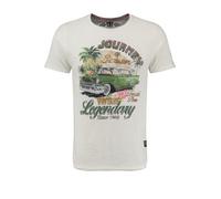 Key Largo Camiseta 'JOURNEY' crema / mezcla de colores L crema / mezcla de colores