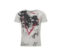 Key Largo Camiseta 'MT HYPE' gris plateado / rojo oscuro / negro XL gris plateado / rojo oscuro / negro