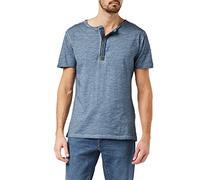 KEY LARGO Camiseta para Hombre Arena Button Flintstone Blue (1233) M