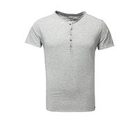 KEY LARGO Botón de limón Camiseta, Silver Mel. (1108), S para Hombre
