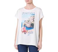 KEY LARGO WT Positano Round Camiseta, Offwhite (1001), L Mujeres