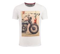 Key Largo Camiseta 'Spokes' beige / naranja / negro / blanco Hombre Key Largo XXXL beige / naranja / negro / blanco