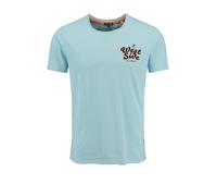 Key Largo Camiseta 'West Side' azul paloma / rojo anaranjado / negro / blanco M azul paloma / rojo anaranjado / negro / blanco