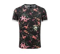 KEY LARGO Jungles Round Camiseta, Negro, XL para Hombre