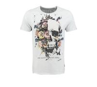 KEY LARGO Klrising Round Camiseta, Blanco (1000), M Hombres
