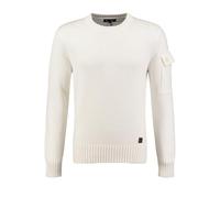 Key Largo Klsoho Round Suéter pulóver, Offwhite (1001), L para Hombre