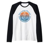 Key Largo Sailor - República de Concha Navegando Los Cayos de Florida Camiseta Manga Raglan