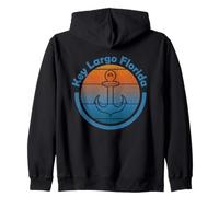 Key Largo Sailor - República de Concha Navegando Los Cayos de Florida Sudadera con Capucha