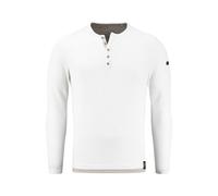 KEY LARGO Sandro Button Suéter pulóver, Blanco (1000), 3XL para Hombre