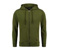 Key Largo Sudadera con cremallera 'CONFIDENCE' verde, Talla L