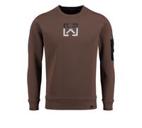 Key Largo Sudadera 'ELECTION' marrón / negro / blanco XXL marrón / negro / blanco