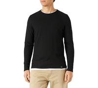 KEY LARGO Sudadera Stefano Round para Hombre, Negro (1100), L