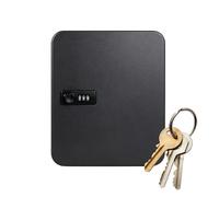 Key Lock Box Wall Mount | Waterproof Large Capacity Storage Bin | With Code | with Code and 20 Hooks Wall Mounted Key Box for Office Home Door Outside Garage House Dorm Yard Hotel