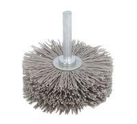 Key Machine Brush Replacement | Nylon & Stainless Steel for US102 Deburring Tool | Sturdy Fibers for Locksmiths/Key Cutting Experts | 60x22mm Industrial Accessory