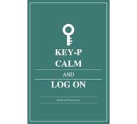 Key-P Calm and Log On - Password Book for Seniors and Adults for Website Passwords, Internet Log On | 6x9 inches with Easy to Read Print, 100 pages | Gifts for Birthday, Holidays and Special Moments