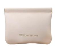 Key Pouch, PU Leather Storage Bag, Lightweight Waterproof Coin Purse, Spring Closure, Travel Friendly Design, Home Offices Organizer for Family and Colleagues, White, Se référer au