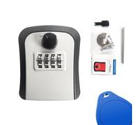 Key Safe - Almacenamiento seguro al aire libre resistente, soporte de pared | Cajas de seguridad | Cubierta de llave combinada de 4 dígitos, camión de combinación de bienes raíces, órgano