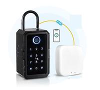 Key Safe Tuya Ttlock Huella digital Caja de llave App Acceso remoto Montaje en pared seguridad combinada para oficina en casa(Tuya with gateway)