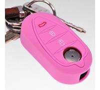 Key Soft Case Cover Funda Protectora de Llave para automóvil Rosa para Alfa Romeo Mito Giulietta 940 4C de 2008