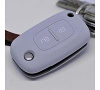 Key Soft Case Cover Funda Protectora Llave para Coche Renault Kangoo Smart Forfour Clio Llave para Control Remoto Mercedes Benz Citan Control Remoto/Color: Gris