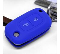 Key Soft Case Cover Funda Protectora Llave para Coche Renault Kangoo Smart Forfour Clio Llave para Mercedes Benz Citan Control Remoto/Color: Azul Oscuro