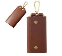 Key Wallet, PU Leather Compact Organizer for Men, Coin Purse with Secure Keychain, Compact Multifunction Storage Pouch for Home, School, Offices, Belt, Waist, Travel Use