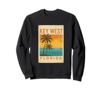 Key West Florida Atardecer Vintage Tropical Beach Sudadera