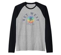 Key West Florida Keys Vacaciones en la Playa West Key West Souvenir Camiseta Manga Raglan