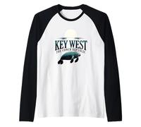 Key West Maná La Concha República Florida Atardecer Camiseta Manga Raglan