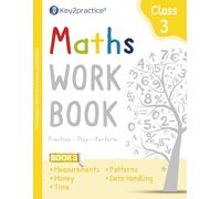 Key2practice Class 3 Maths workbooks (Measurements, Money, Time, Patterns, Data Handling) 91 Practice Worksheets with Answers | Designed by IITians: