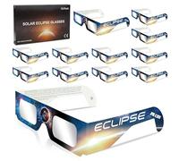 Keyaluo Gafas para eclipse solar 2026, paquete de 6 gafas de eclipse solar para visión directa del sol, certificado ISO 12312-2:2015(E) y CE