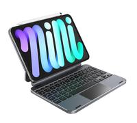 Keyboard Case with Touchpad, Wireless Backlit, Magnetic Stand for iPad Mini 7 & Mini 6 8.3 Inch 6th/7th Gen Aluminum Folio