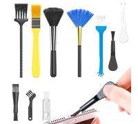 Keyboard Cleaning Brush, 10-Piece Keyboard Cleaner Set, 32g Lightweight Portable Detailing Kit, Home Work Use, Multifunctional Dust Remover Tool for Phone Desktop Console
