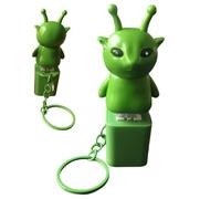 Keyboard Clicker Fidget - Alien Keychain with Sound and Light Effects for Stress Relief, Portable Bag Pendant with Fun Tactile Buttons, Perfect for Kids, Teens, Adults, Programmers, College Students