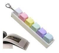 Keyboard Clicker Keychain Fidget - Mechanical Blue Switch Backpack Ornament For Programmers & Students, Tactile Key Button Pendant For Wallets & Bags, Stress Relief Desktop Gadget