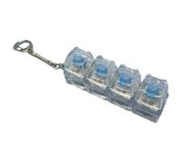 Keyboard Clicker - Silent Push Button Gadget, Portable Sensory Controller with Colorful Backlit Effects, Handheld Relieving Tool, Ideal for High School Student Relaxing Study Session