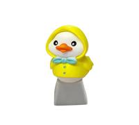 Keyboard de dibujos animados Duck Keycaps, Decorative Mechanical Keyboard, 4,3 x 2,1 pulgadas Adorable Compact Key Caps for Gamers Adults Teens Women Men Lindo Computer Accessories