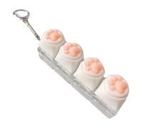 Keyboard Fidget - Cat Paw Design Stress Relief Keychain | Fun Keyboard Keychain For Students Adults Kids, Portable Keyring For Office Home School, For Friends Coworkers Family