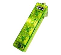Keyboard Fidget Clicker, LED Calm Down Toy, 5,12 x 3,15 x 3,54 pulgadas Satisfying Keychain, Portable Stress Relief Console, Touch Sensory Buttons, for Travel Office Classroom Use