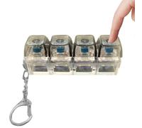 Keyboard Fidget | Colgante portátil transparente, para adultos, niñas, familia, viajes, mochila, oficina, escuela, hogar