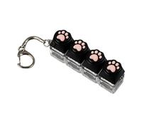 Keyboard Fidget , Fun Colorful Light Up Portable Finger Clicker Sensory Long Tail Stress Relief Design, Durable Interactive Press Button Gadget, Fidget for Kids Work School Travel