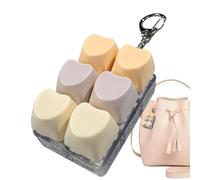 Keyboard Fidget Keychain - 6-Key Quiet Ease, Sensory Button Clicker with LED Backlight, Mechanical Switch Tester, Pocket Stress Reducer, Decompressions Thumb Toy for Kids Adults