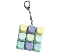 Keyboard Fidget Keychain, Portable 9 Key Sensory Clicker Toy, Mini Mechanical Style Fidget Device for Stress Relief, Durable Compact Desk Accessory, Travel Friendly Antistress Tool for Office Home