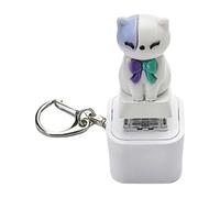 Keyboard Fidget | Stress Relief Clicker | Portable Cat Meow Dog Bark Sound LED Lights | Finger Keyring for Adults Boy Girl Family Travel Backpack Offices School