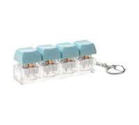 Keyboard Fidget Toy, 4-Key Mini Keyboard Clicker Fidget Keychain for Adults Teens Travel Workplace