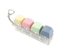Keyboard Fidget Toy - 4 Keys Sensory Clicker, 1.69x1.69x0.98 Inches Portable Accessory, Easy to Use Desk Aid, Reliable Travel Backpack Office School Gear, Premium Quality for Adults Family Decoration