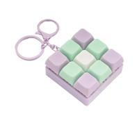 Keyboard Fidget Toy, 9 in 1 Detachable Mini Keyboard Clicker Fidget Keychain for Classroom School Work Home