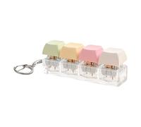 Keyboard Fidget Toy, Fingertip Button Game, 3 pulgadas Quiet Clicker Keychain with Stress Relief Design, ABS Durable Sensory Gadget with Compact Build, Desk Accessory with Portable Entertainment