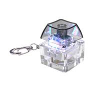 Keyboard Fidget Toy, Mini Stress Keychain, 0.79x0.79x0.79 Inches Cube Gadget, Light Up Click Device, Pocket Sensory Tool, Portable for Home, School, Office, Outdoor, Travel, Study Use