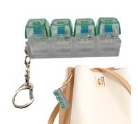 Keyboard Fidget Toy - Transparent Portable Clicker Charm | Fidget Keychain for Kids Girls, Family, Travel, Backpack, Office, School, Home or Sensory Stress Relief Toy